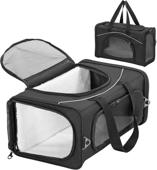 ‌Petsfit Airline Approved Pet Carrier for Small Dogs & Cats, 19x9x12 TSA Approved Carrier, with