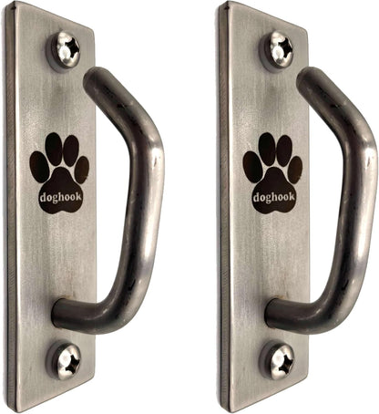 Canine Hitch- Secure Dog Leash Parking Mounted Indoor – Outdoor Wall Hook - Tie Out Stainless Steel