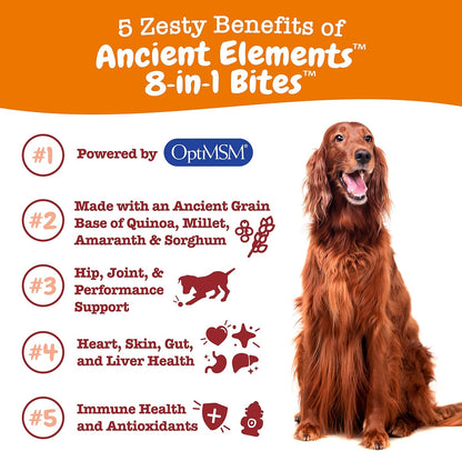 Zesty Paws Dog Multivitamin, Chewable Dog Vitamins and Supplements for Hip & Joints, Skin & Coat