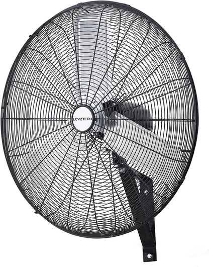 30 inch Wall Mount Fan Oscillating, 3-Speed 8850 CFM High Velocity Industrial Wall Mounted Fan