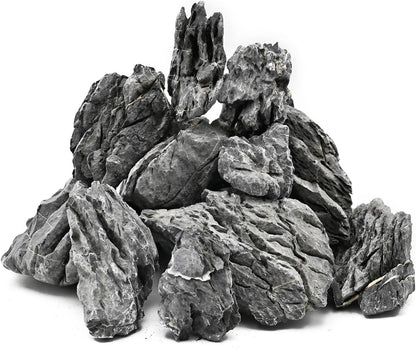 KINGRUI Natural Aquarium Rocks Seiryu Rock Stone 20lb Dragon Stone for Aquarium Landscaping Models