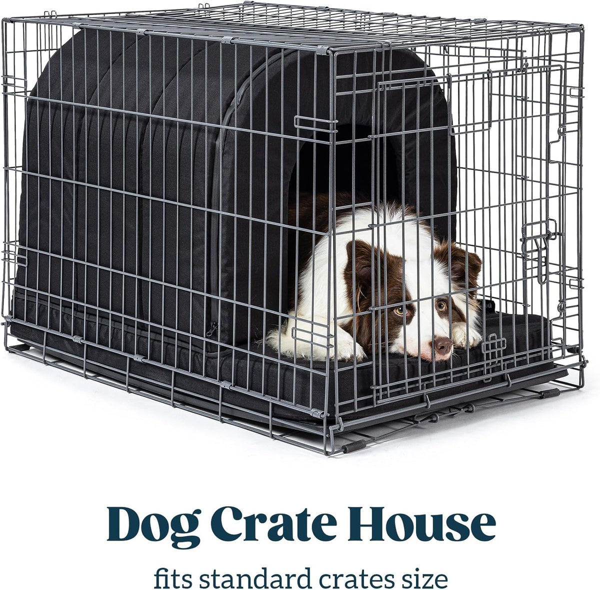 Orthopedic Dog House - Outdoor Waterproof Dog Shelter w/Porch - Indoor Pet House w/Egg-Crate Foam
