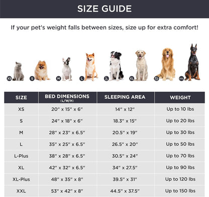 Bedsure XL Plus Orthopedic Dog Bed for Extra Large Dogs - Washable XLarge Dog Cat Bed Waterproof