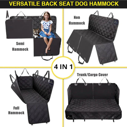 Meadowlark XL Dog Seat Covers Unique Design & Full Car Protection-Doors,Headrests & Backseat. Extra
