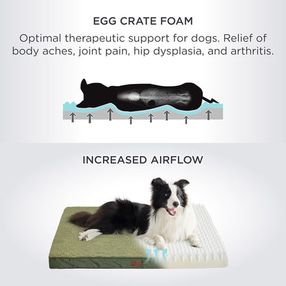 Bedsure XL Dog Beds Large Sized Dog -Orthopedic Flat Extra Large Pet Beds with Removable Washable