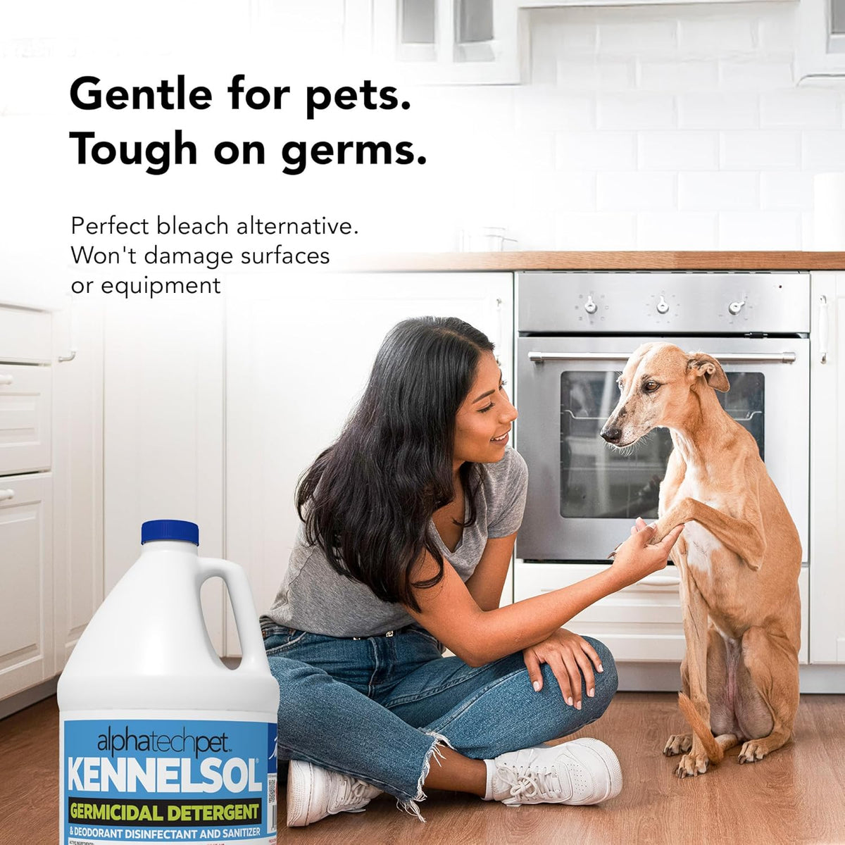 ATP KennelSol 1-Step Kennel Cleaner - 1 Gallon Liquid Disinfectant, Effective Against Bacteria and
