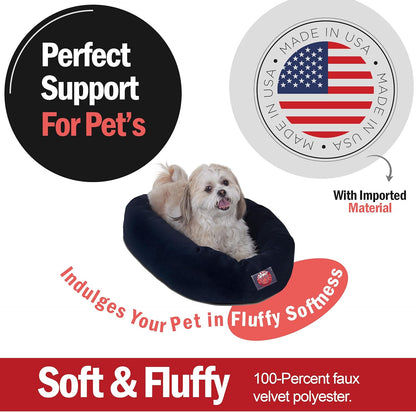 Majestic Pet Villa 24 Inch Shredded Memory Foam Dog Bed for Small Sized Dogs 24x19x7