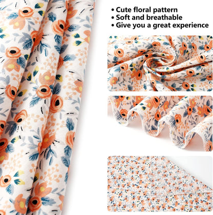 E-Clover Dog Bandanas & Matching Scrunchie Set Cute Flower Dog Scarf Bibs Girl Pet Bandana with Bow