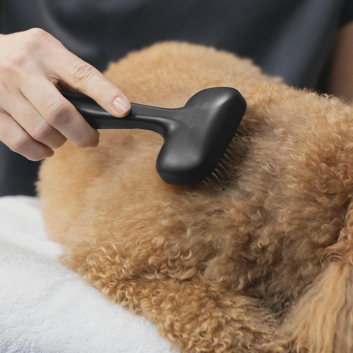 Tweezerman Dog and Cat Slicker Brush for Small Pets, Grooming Brush with Coated Bristles to Prevent