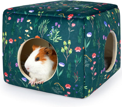 Bienbee Guinea Pig Hideout, Washable Guinea Pigs House Cozy Guinea Pigs Bed for Small Pet