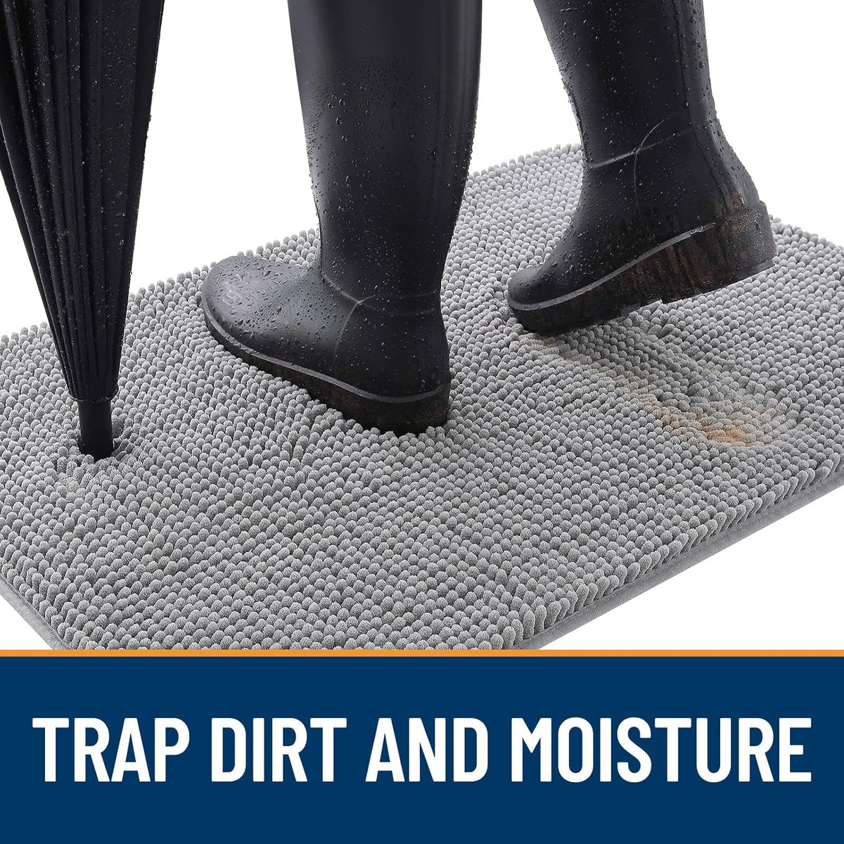 OLANLY Dog Door Mat for Muddy Paws 40x32, Absorbs Moisture and Dirt, Absorbent Non-Slip Washable