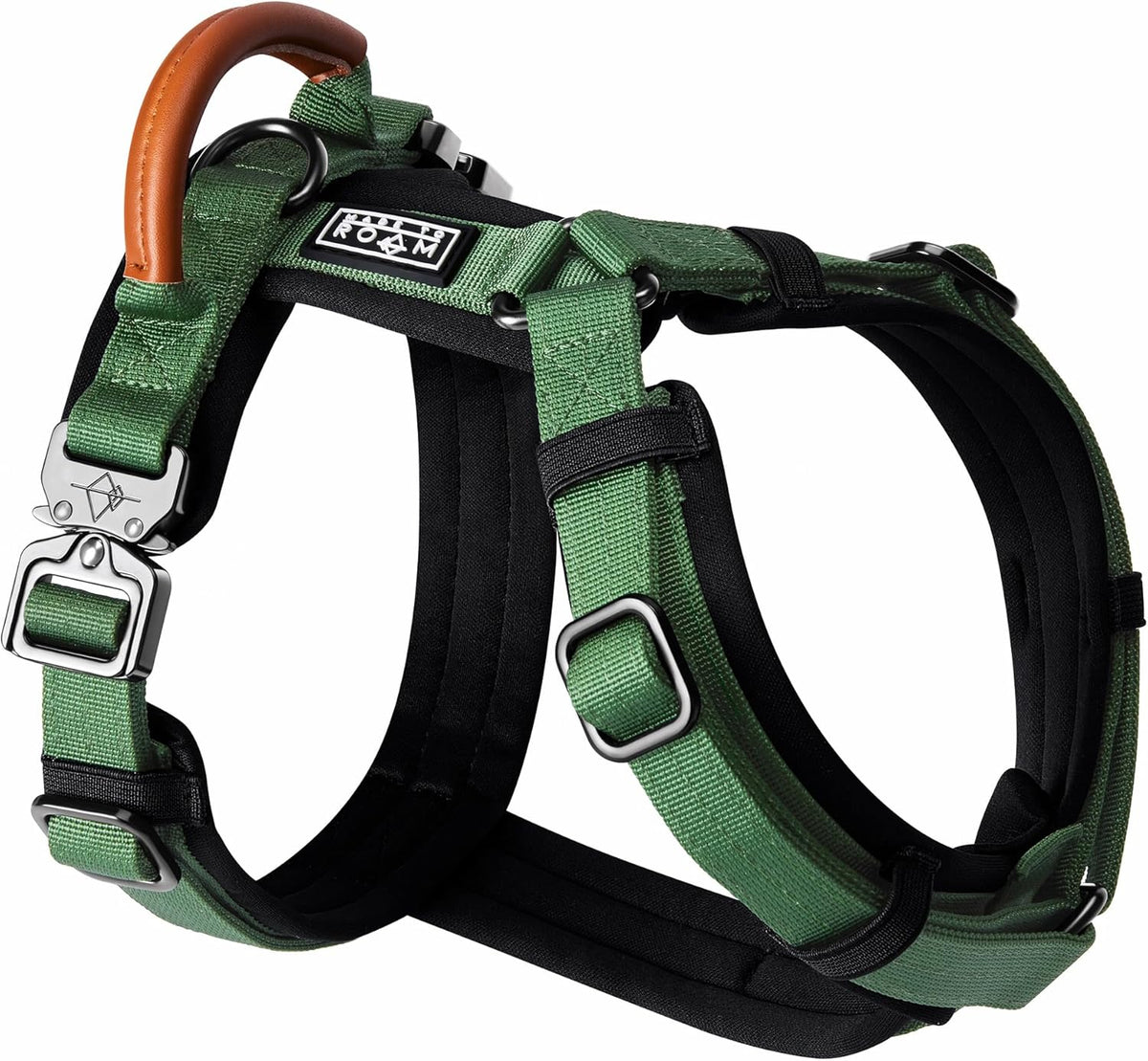 MADE TO ROAM Premium Explorer Harness - Y-Shaped Dog Harness with Adjustable Durable Nylon, Soft