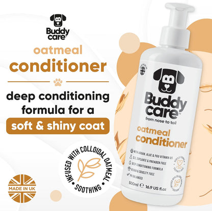 Oatmeal Dog Conditioner (16.90oz) Made with Aloe Vera, Argan Oil & Pro Vitamin B5 to Detangle