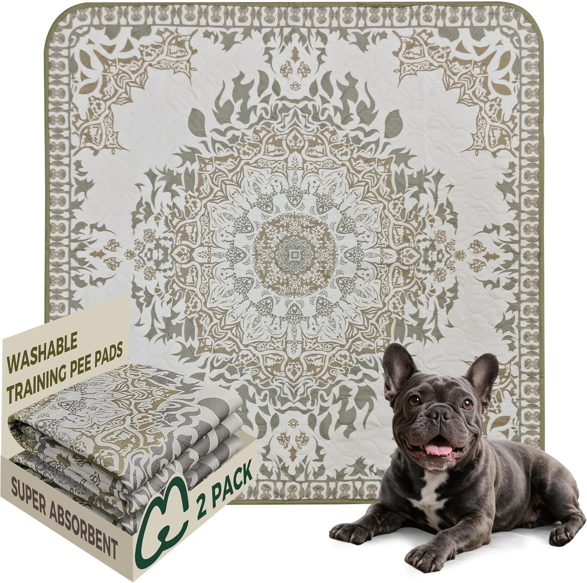 FXW Washable Pee Pads for Dogs, Puppy Pads with Super Absorbent, Specifically Designed for Potty