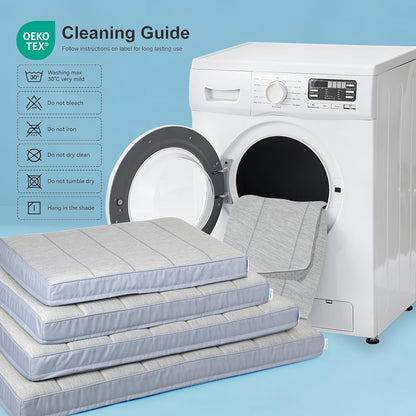 Cooling Dog Bed for Large Dogs - Orthopedic Pet Beds with Memory Foam, QMAX>0.5, Waterproof