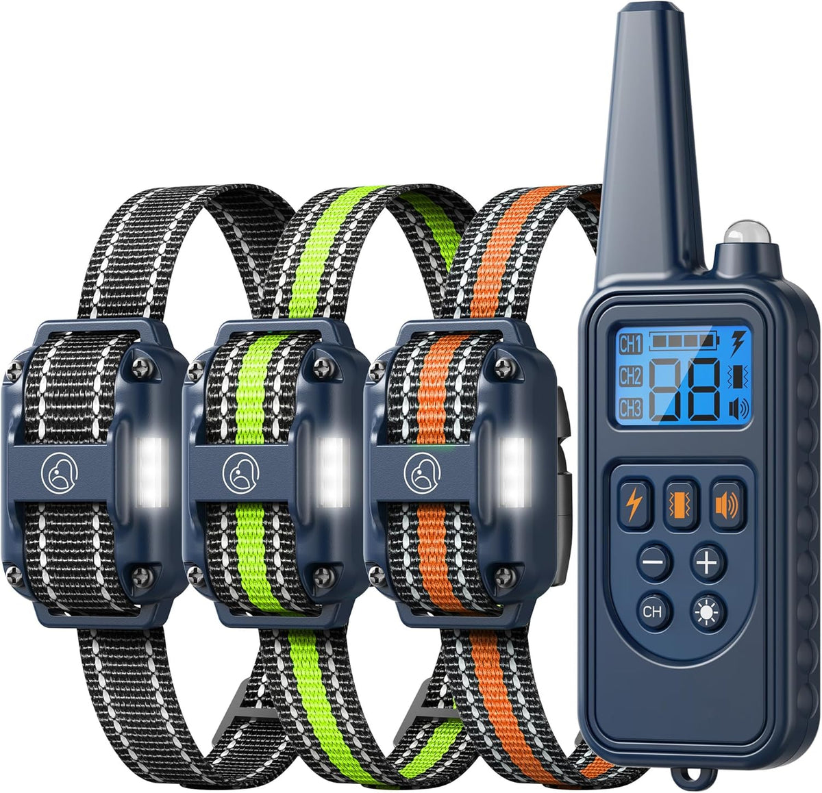 Shock Collar with Remote, Dog Training Collar, 4 Training Modes with Beep, Vibration, Safe Shock