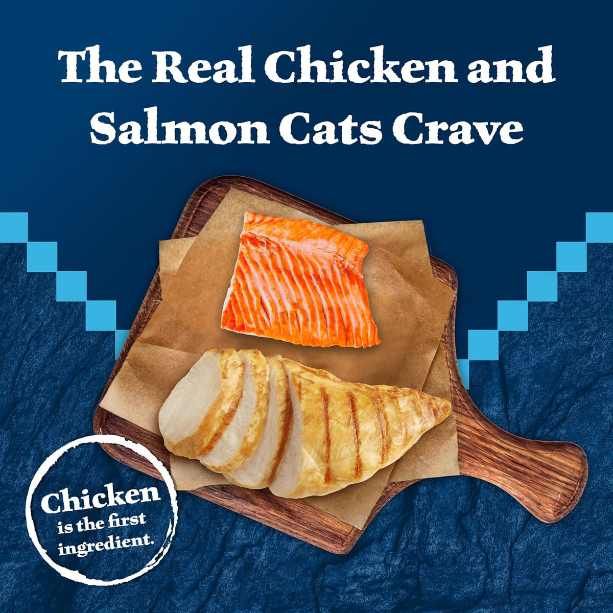 Blue Buffalo Wilderness Wild Delights Meaty Morsels Natural Wet Cat Food, Chicken & Salmon in Tasty