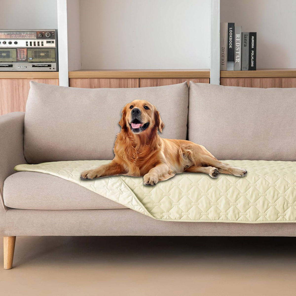 gogobunny 100% Double-Sided Waterproof Dog Bed Cover Pet Blanket Sofa Couch Furniture Protector for