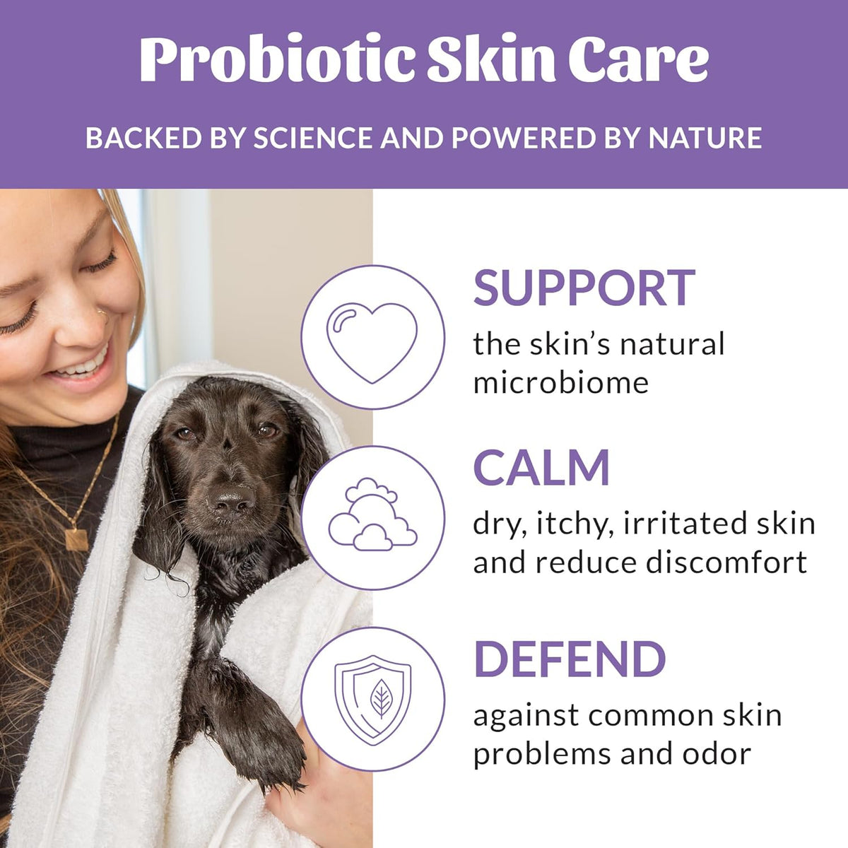 Skout's Honor Probiotic Dog Shampoo & Conditioner with Avocado Oil & Omega-3s, 97% Natural, Paraben