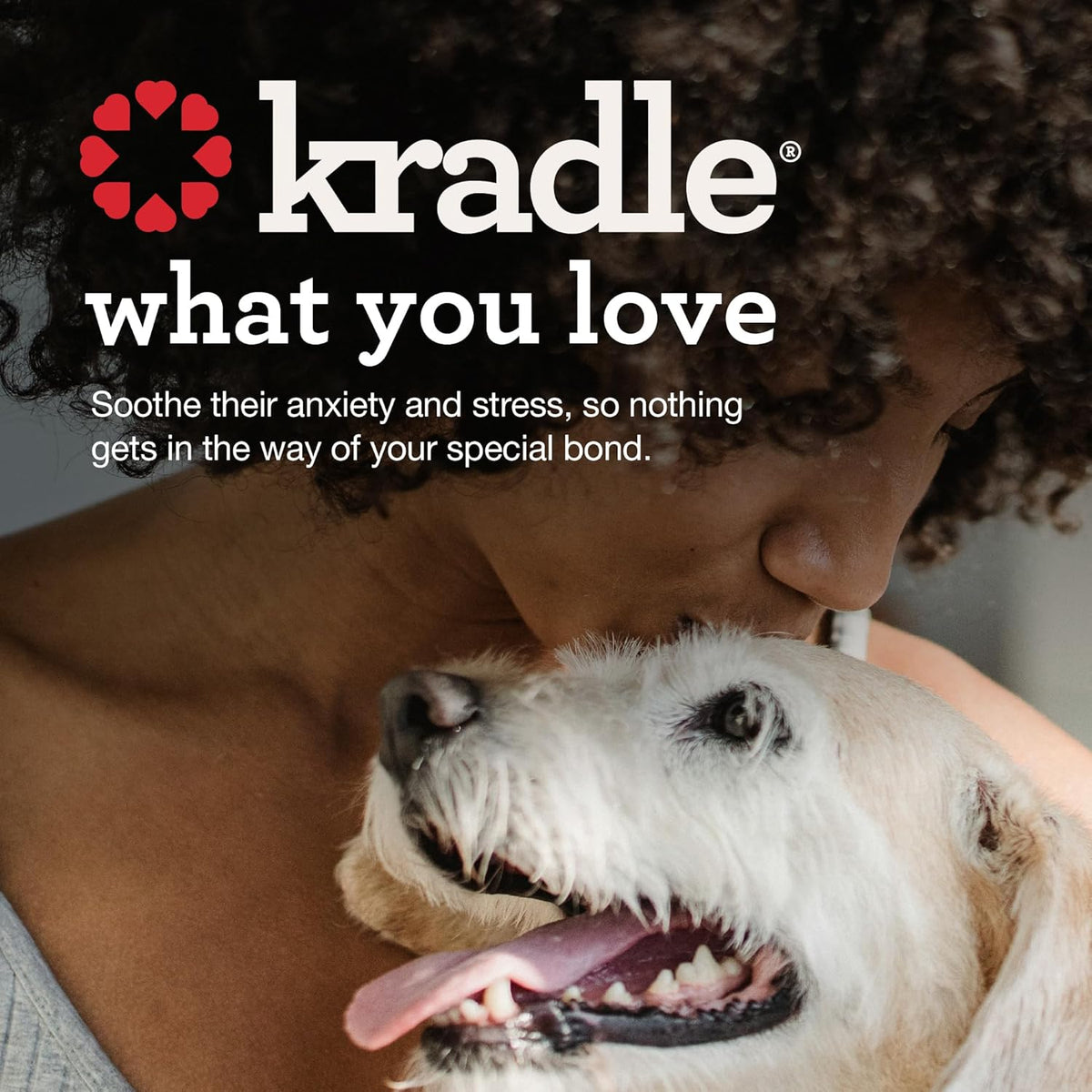 Kradle Calming Chews for Dogs - Anxiety and Stress Support - L-Theanine Ashwagandha GABA - Calming