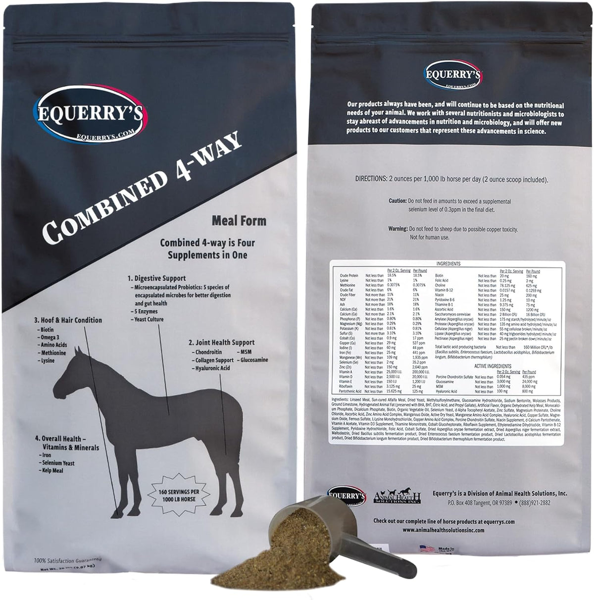 Equerry's Combined RX 4 Way | Equine Nutritional Support | Complete Formula | Digestive and Joint