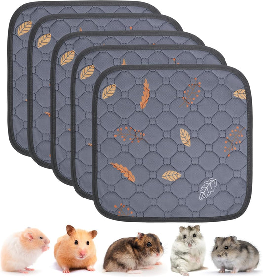 Sunheir Washable Pee Pads for Small Pet 5-Pack, Reusable Pet Training Pads Absorbent & Leak-Free