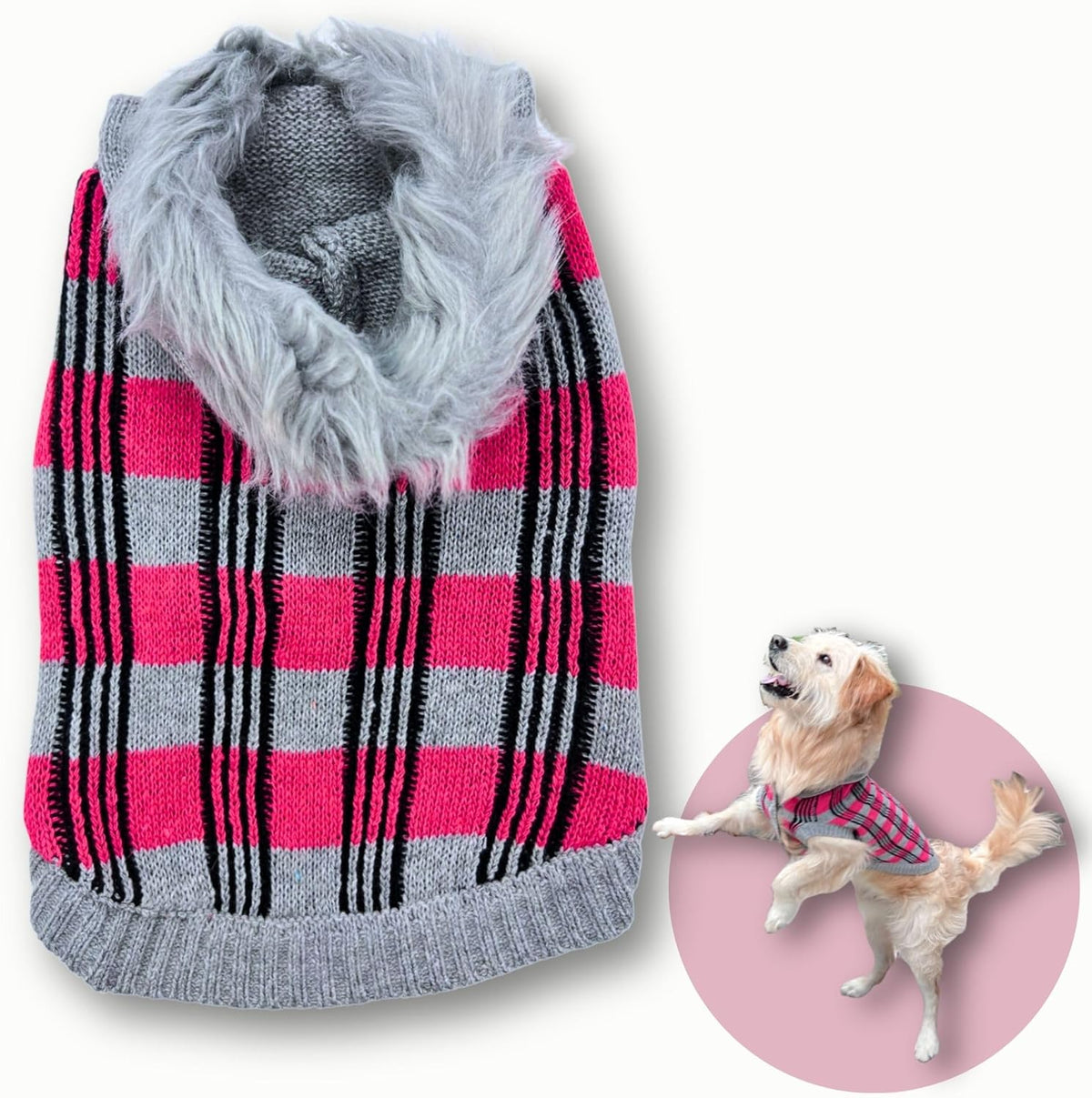 Cute Sweater for Dogs and Cats Soft Flannel Pet Outfit Warm and Cozy Animal Hoodie Small to Large