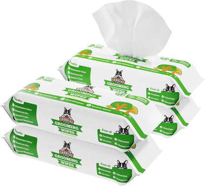 Pogi’s Dog Grooming Wipes – Hypoallergenic Pet Wipes for Paws, Body & Butt – Cleaning & Hydrating
