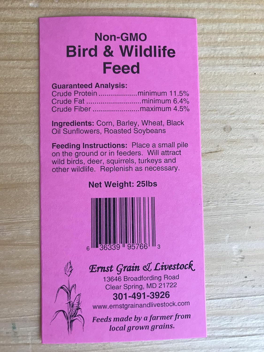 Ernst Grain & Livestock's Bird and Wildlife Feed – Perfect for Birds, Ducks, Squirrels, Turkeys