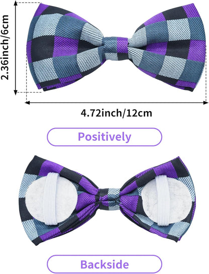 PET SHOW 5 Pack Pet Big Dogs Collar Embellishment Attachment Bow Ties for Medium Large Dogs Collar