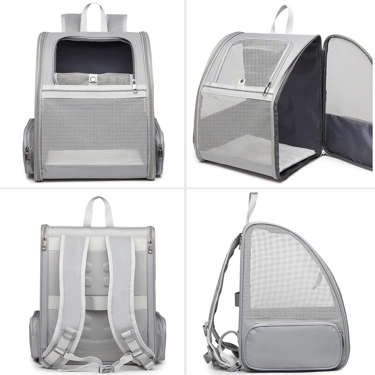 Texsens Pet Backpack Carrier for Small Cats Dogs | Ventilated Design, Safety Straps, Buckle