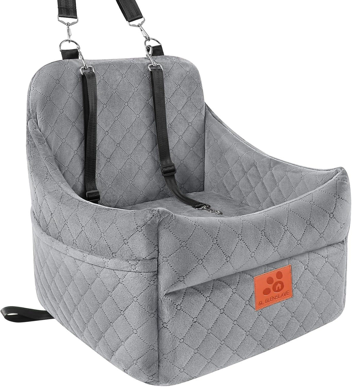 Dog Car Seat for Small/Medium Dogs, Dog Booster Car Seats with Thick Cushion for Dogs Under 35lbs