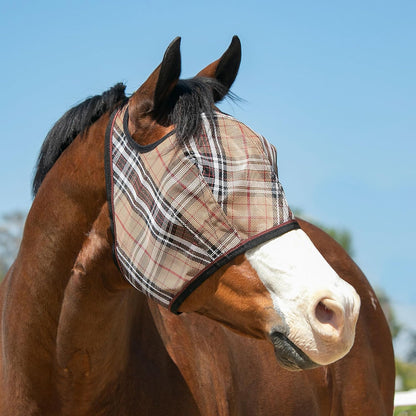 Kensington Fly Mask Web Trim — Protects Horses Face and Eyes From sun While Allowing Full
