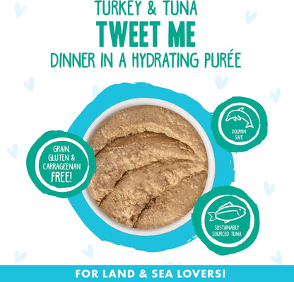 Weruva B.F.F. Play - Best Feline Friend Paté Lovers, Aw Yeah!, Turkey & Tuna Tweet Me! with Turkey