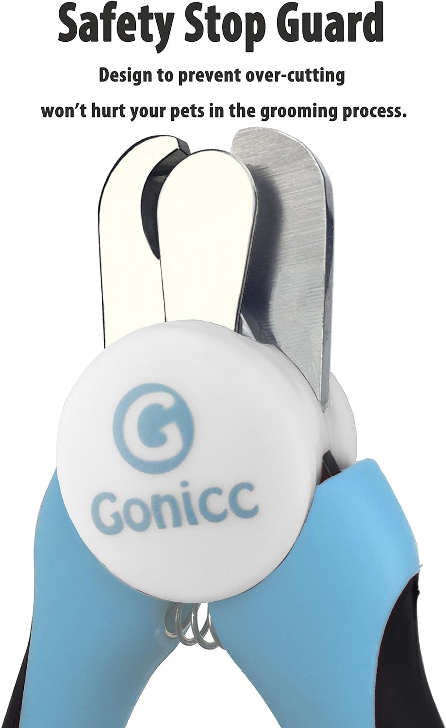 gonicc Professional Small Dog and Cat Nail Clippers Sharp Stainless Steel Pet Nail Trimmers(with