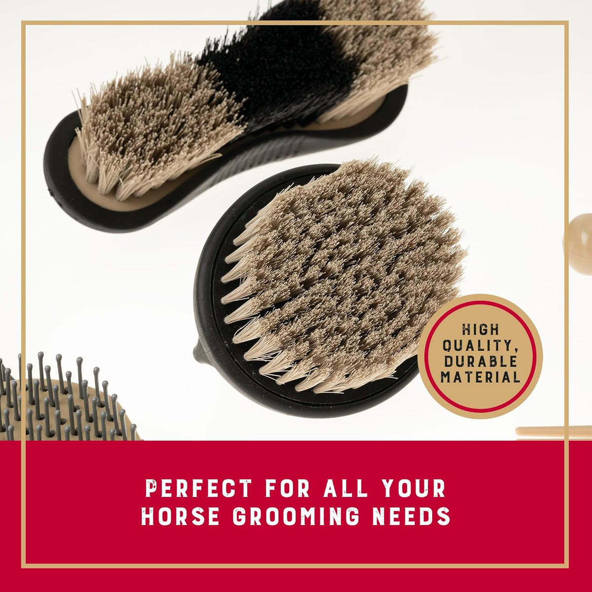Weaver Equine 6-Piece Horse Grooming Kit, Ergonomic Gentle Horse Care Kit, Equestrian Supplies for