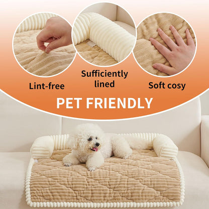 HAOMAIJIA Dog Couch Bed for Small Dogs, Non Slip Pet Couch Covers for Sofa Thick Soft Washable Dog