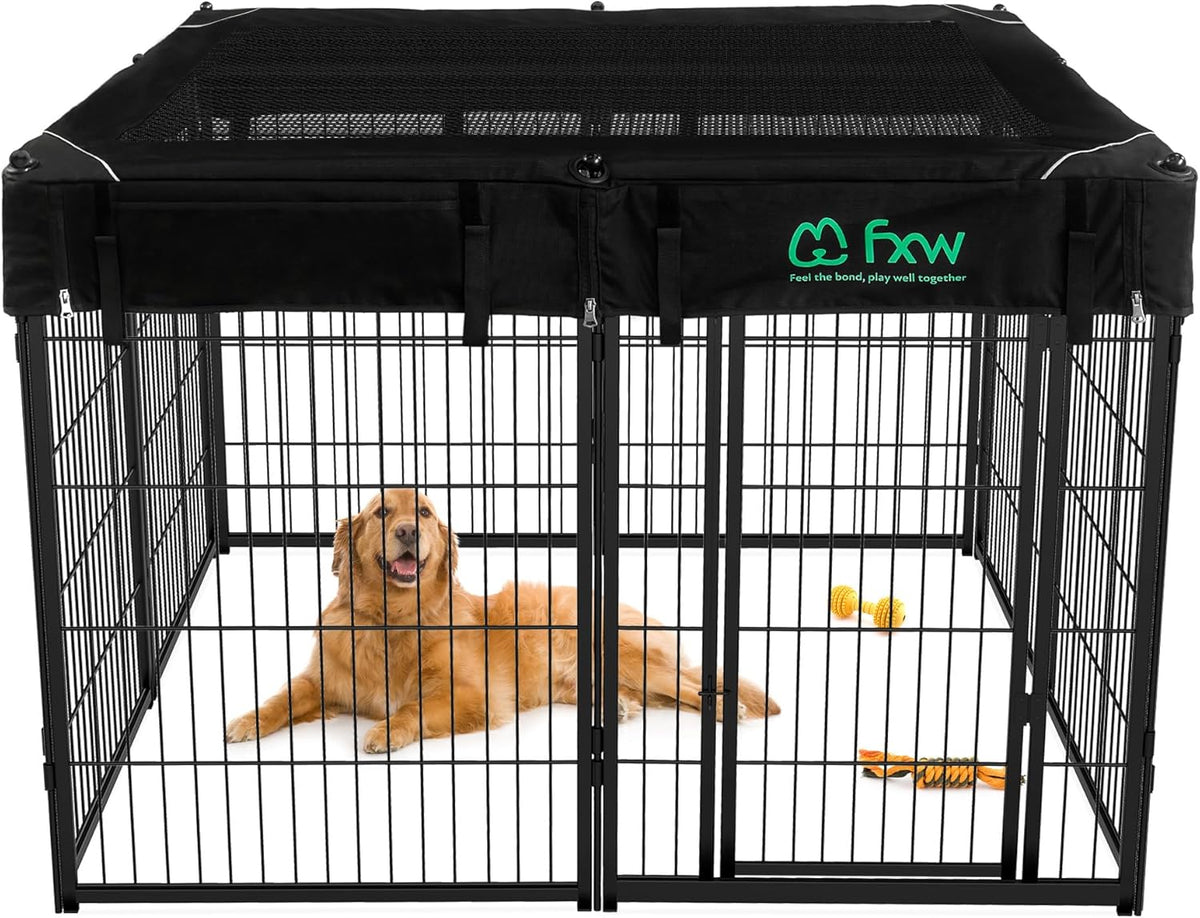 FXW Homeplus Unleashed Indoor Dog Playpen - Stress-Free and Safe Play, Heavy Duty 40 Inch 8 Wire