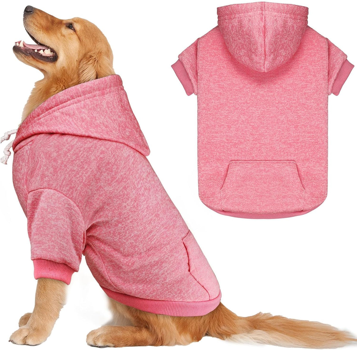 Dog Sweaters for Large Dogs Dog Hoodie Fleece Dog Sweater Soft Dog Clothes Sweatshirt with Pocket