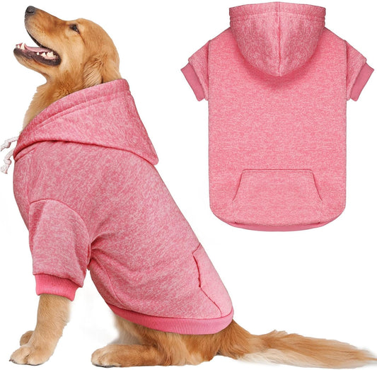 Dog Sweaters for Large Dogs Dog Hoodie Fleece Sweater Soft Pet Clothes Sweatshirt with Pocket Pet