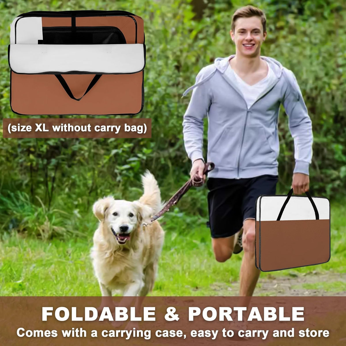 Dog Playpen, Portable Pet Play Pen for Cat, Puppies, Rabbits, Chickens, Foldable Large-Capacity Pet