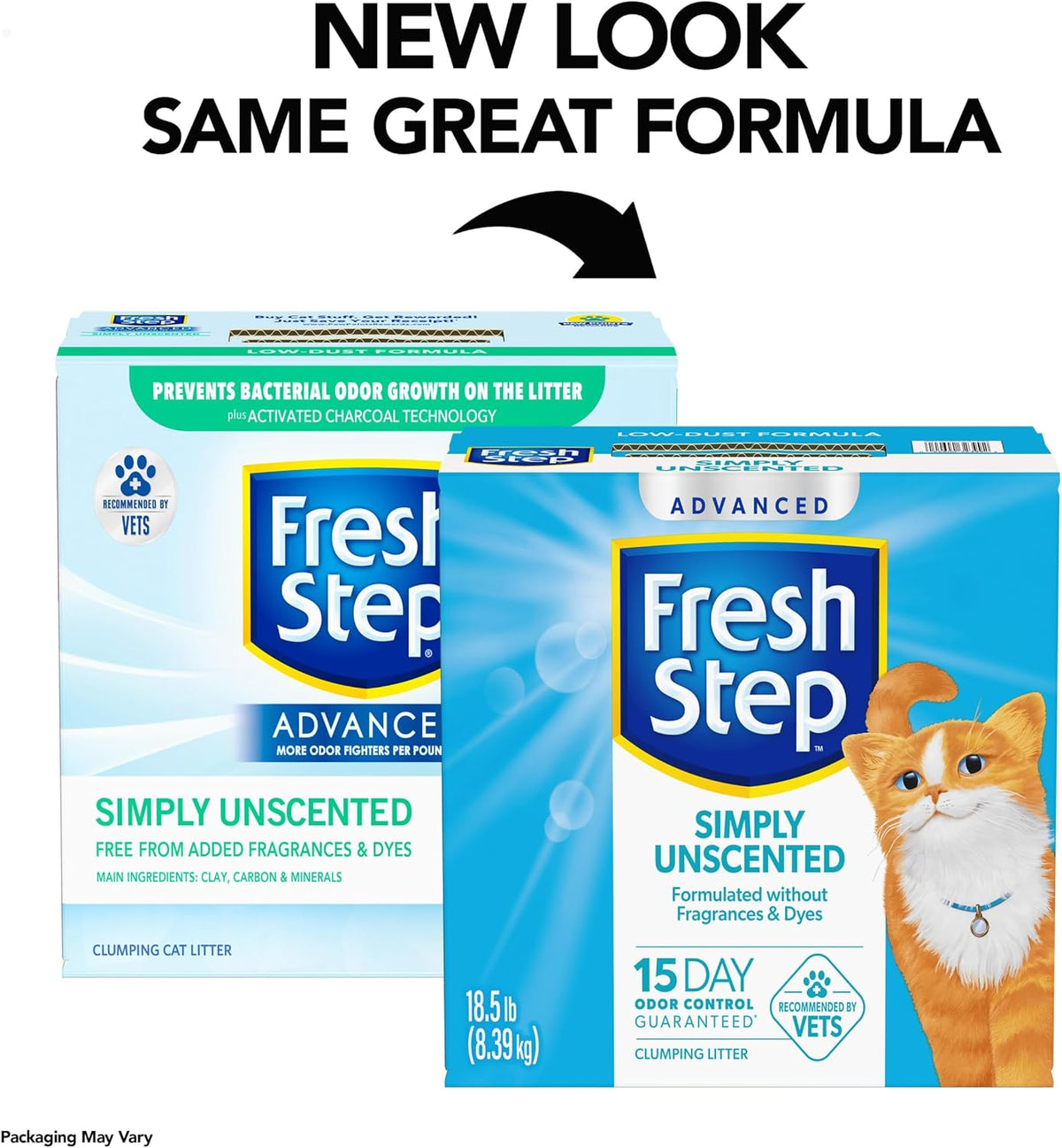 Fresh Step Advanced Simply Unscented Clumping Litter, Fresh Step Unscented Cat Litter Fights Odor