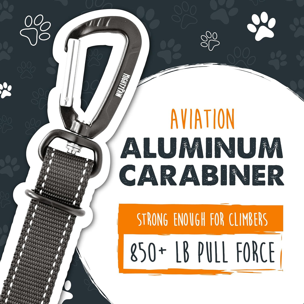 Mighty Paw Dog Seat Belt for Car - Safe Distraction Free Driving, Heavy-Duty Design with Aviation