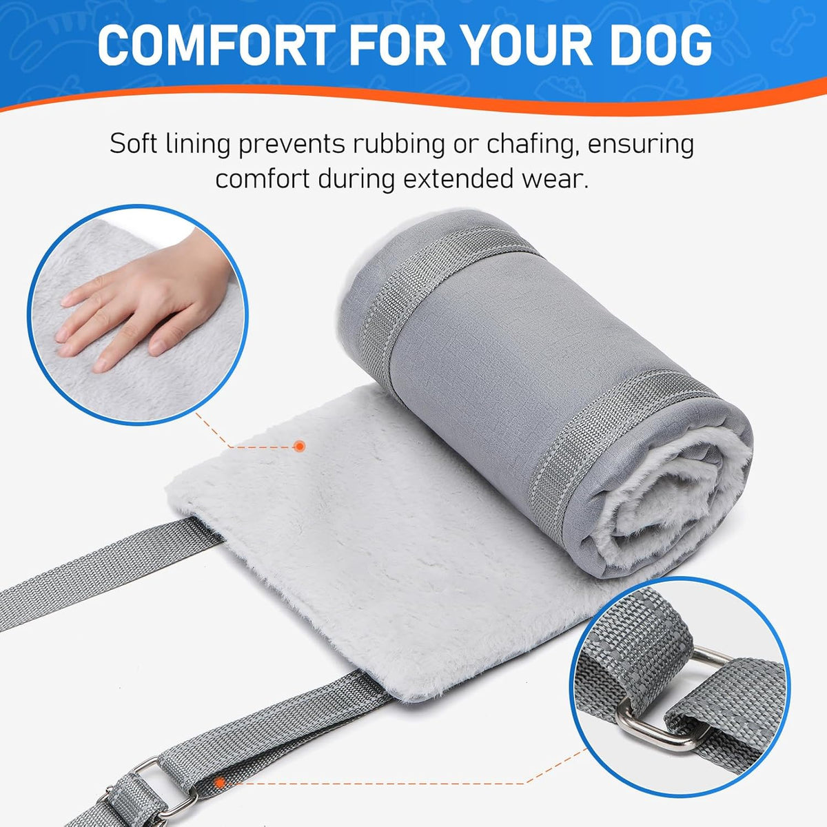 Dog Lift Harness for Large Dogs, Adjustable Dog Sling for Back Legs, Hip Support Harness to Help