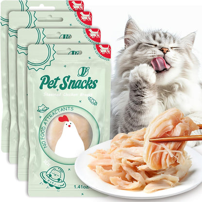 Steamed Chicken Breast Pet Snacks - Natural and Healthy, High Protein, Rich in Fish Oil, No