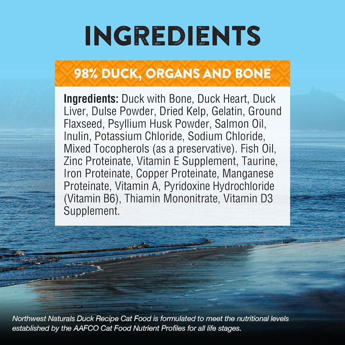Northwest Naturals Freeze-Dried Duck Cat & Kitten Food – Bite-Sized Nibbles – Healthy, Limited