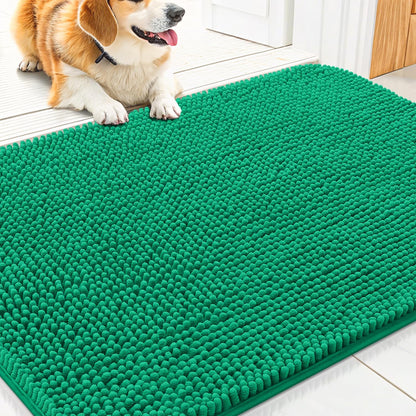 Smiry Dog Door Mat for Muddy Paws 30x20, Absorbs Moisture and Dirt Doormat, Non-Slip Washable Quick