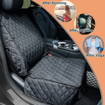 PETICON Waterproof Front Seat Car Cover 2 Pack, Full Protection Dog Car Seat Cover with Side Flaps