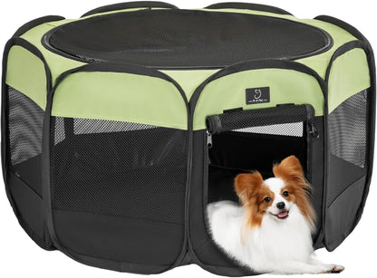 A 4 Pet Portable Cat Playpen for Small Dogs, 27" Small Kitten Playpen, Suitable for