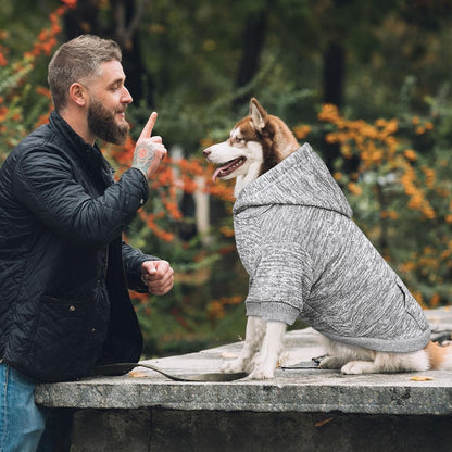 Dog Sweaters for Large Dogs Dog Hoodie Fleece Dog Sweater Soft Dog Clothes Sweatshirt with Pocket